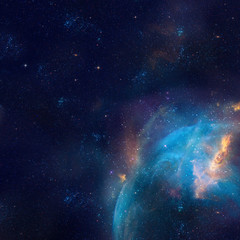  Galaxy ilustracja, tło z gwiazdami, mgławica, chmury kosmosu
