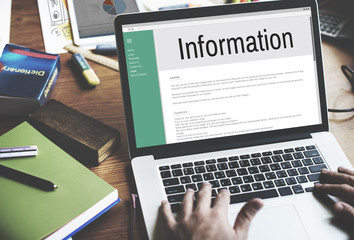Wall Mural - information data interface website internet concept