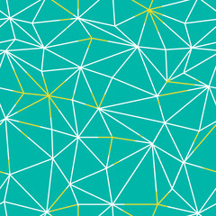 Aufkleber - Low poly seamless repeat pattern. Triangular facets. Vector patt
