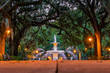 © f11photo - Famous historic Forsyth Fountain in Savannah, Georgia