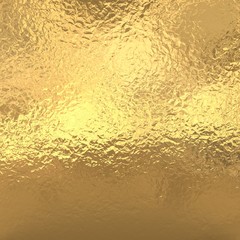 Gold foil background, golden metallic texture