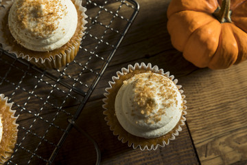 Wall Mural - Sweet Homemade Pumpkin Spice Cupcakes