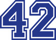Fourty-two college number 42