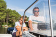 © eric - family enjoying a summer day on a boat
