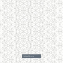 Gray Floral Style Pattern Background