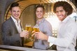 © WavebreakMediaMicro - Group of friends toasting a glass of beer