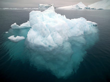 Huge Icebergs On The Arctic Ocean