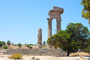 Wall Mural - Ancient Greek Temple in Rhodes