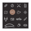 © ckybe - Set of Outdoor Hunting Vector Illustration Elements can be used