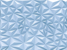 Triangular Abstract Background In Blue Color Tone
