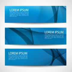 Wall Mural - Abstract header white wave blue background vector design