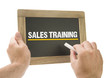 Sales training - Hand writing on chalkboard