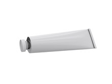 Tube On A White Background, 3D Rendering