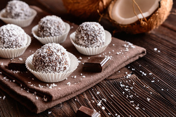 Sticker - Truffles - classic no bake Chocolate coconut balls