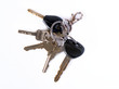 © krungchingpixs - bunch of keys on white background