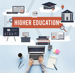 Wall Mural - higher education academic bachelor financial aid concept