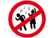 Schild Tanzen verboten
