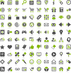green iconset internet website shop