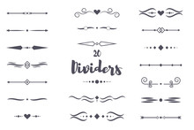 Collection Of Vector Dividers