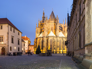 Wall Mural - Cathedral Prague at Night