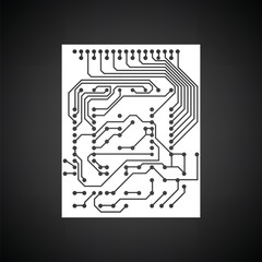 Wall Mural - Circuit icon