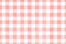 Watercolor Checked Pattern.