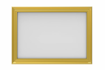 Wall Mural - Gold plated rectangular picture frame