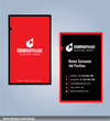 © keangs - Modern creative and clean business card Design template. Black and Red template