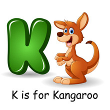 Animals Alphabet: K Is For Kangaroo 