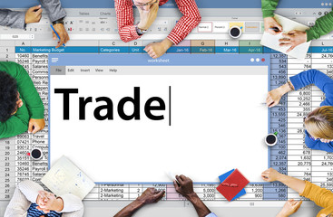 Wall Mural - Trade Exchange Import Export Business Transaction Concept