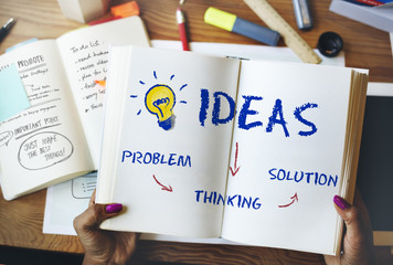 Wall Mural - Ideas Innovation Lightbulb Icon Concept