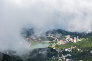 Sticker - aerial view of the cloud lake