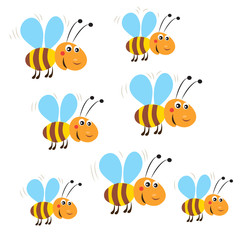  Funny Flying Bees. Isolated Vector On A White Background. Bee. Bee Toy. Bee Costume. Honey Bees. Flying Honey Bees. Bees Flying Around. Bees Flying Aerodynamics. Bees Not Flying. Bee God.