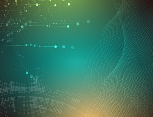 Digital technology world. Business virtual concept. Vector background