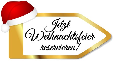 Poster - Jetzt Weihnachtsfeier reservieren 