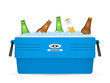 Ice cooler or beer in box vector on white