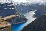Fototapeta  - Troll's Tongue landform in Norway