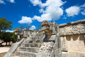 Kukulkan Pyramid in Chichen Itza Site, Mexico