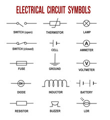 Electrical circuit symbols