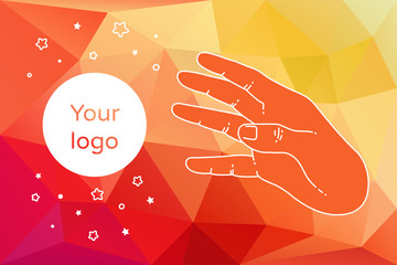 Vector modern flat template design for presentatio