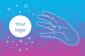 Vector modern flat template design for presentatio