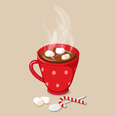 Hot chocolate with marshmallows