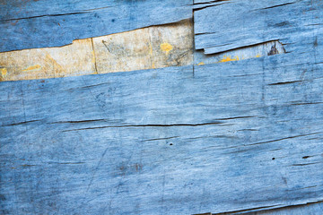 Sticker - Blue wooden texture background