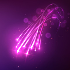 Wall Mural - shooting stars background with twinkling trails