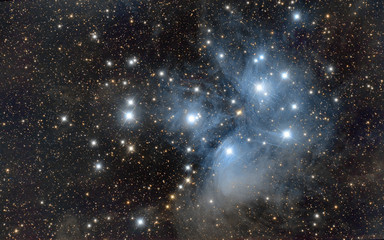 famous pleiades in taurus contellation