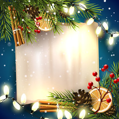 Wall Mural - christmas greeting card