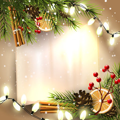 Wall Mural - christmas greeting card