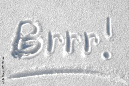 Brrr it is Cold Obraz na płótnie