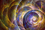 Fototapeta Kosmos - abstract fractal background, texture