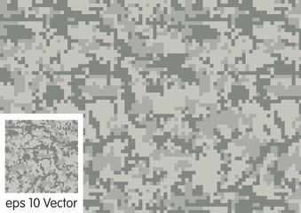 Wall Mural - digital camouflage pattern vector